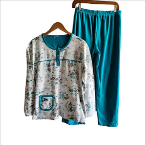 Ultra-Soft Cotton Loungewear Hospital Hospice Set